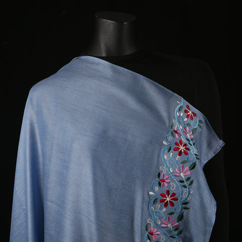 Hand Embroidered Soft Viscose Women's Scarf Large - Floral Lace