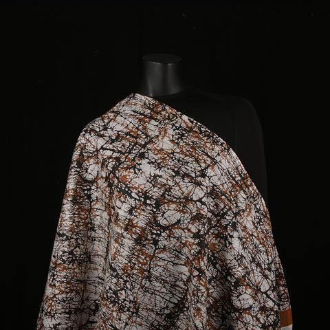 Blended Cotton Viscose Women's Scarf Batik Print large size, ideal for hijab or head scarf or for pairing with formal / informal outfits.