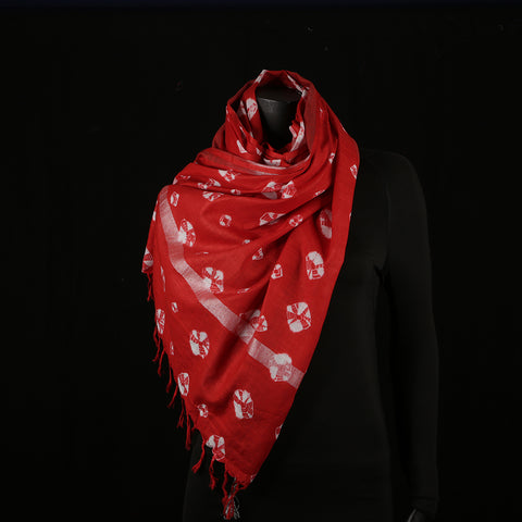 Blended Cotton Viscose Women's Scarf Batik Print large size, ideal for hijab or head scarf or for pairing with formal / informal outfits.