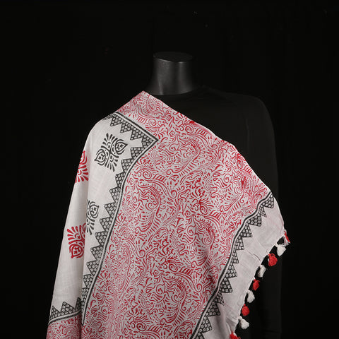 Blended Cotton Viscose Women's Scarf Batik Print large size, ideal for hijab or head scarf or for pairing with formal / informal outfits.