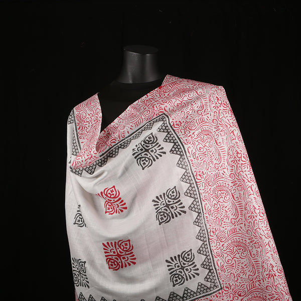 Blended Cotton Viscose Women's Scarf Batik Print large size, ideal for hijab or head scarf or for pairing with formal / informal outfits.