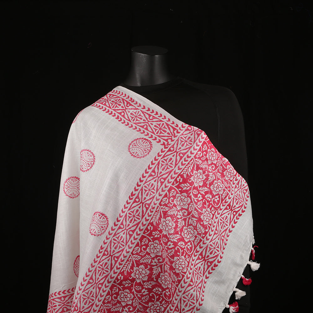 Blended Cotton Viscose Women's Scarf Batik Print large size, ideal for hijab or head scarf or for pairing with formal / informal outfits.