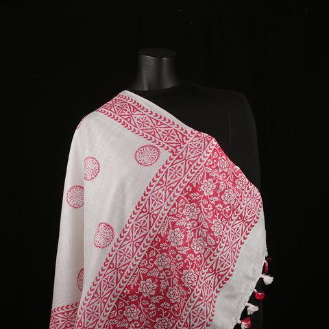 Blended Cotton Viscose Women's Scarf Batik Print large size, ideal for hijab or head scarf or for pairing with formal / informal outfits.