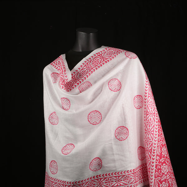Blended Cotton Viscose Women's Scarf Batik Print large size, ideal for hijab or head scarf or for pairing with formal / informal outfits.