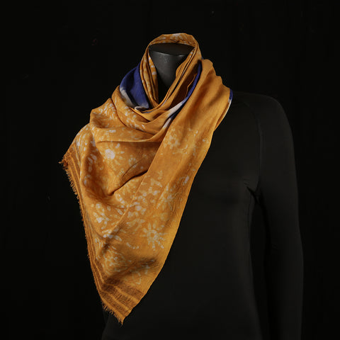 Blended Cotton Viscose Women's Scarf Batik Print large size, ideal for hijab or head scarf or for pairing with formal / informal outfits.