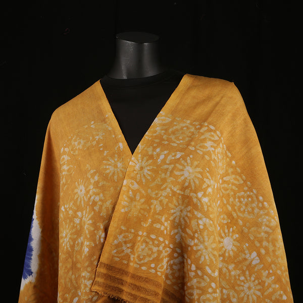Blended Cotton Viscose Women's Scarf Batik Print large size, ideal for hijab or head scarf or for pairing with formal / informal outfits.