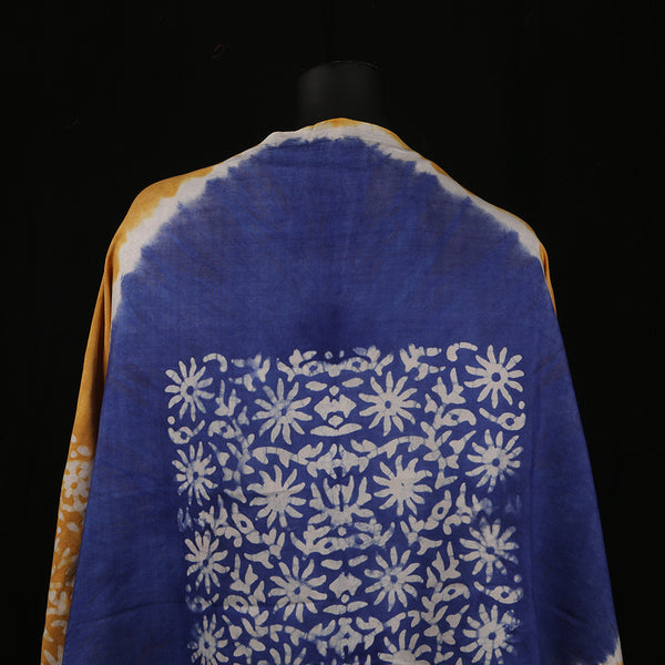 Blended Cotton Viscose Women's Scarf Batik Print large size, ideal for hijab or head scarf or for pairing with formal / informal outfits.