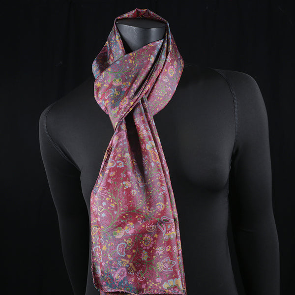 Women's Scarf in Silk. Made from the finest raw silk. Ideal as a neck scarf or a headscarf / hijab.