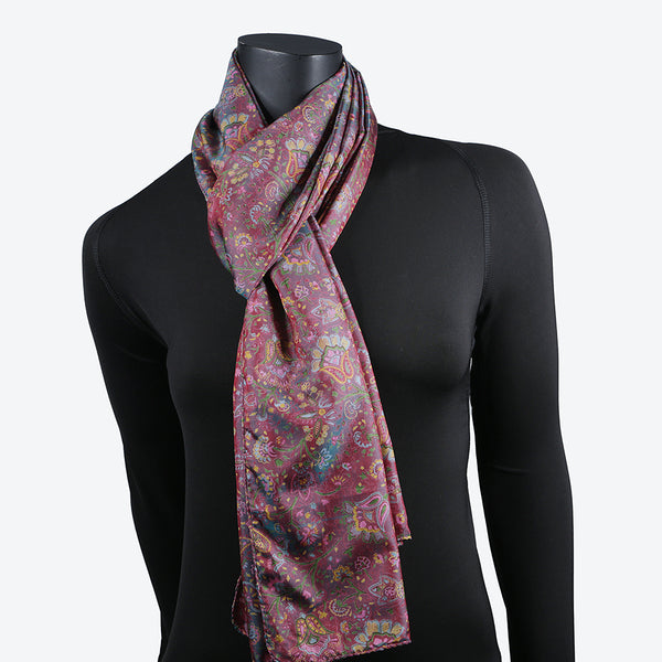Women's Scarf in Silk. Made from the finest raw silk. Ideal as a neck scarf or a headscarf / hijab.
