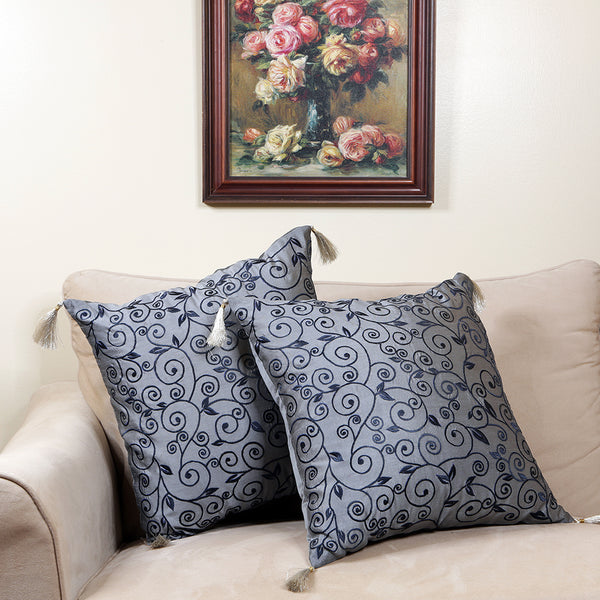 Handmade embroidered decorative throw pillow cushion & covers for home. In silk, cotton, polyester & canvas. Bring your home interior decoration ideas to life.