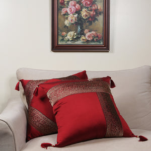 Handmade embroidered decorative throw pillow cushion & covers for home. In silk, cotton, polyester & canvas. Bring your home interior decoration ideas to life.
