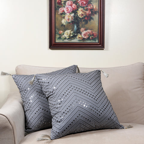 Handmade Decorative Throw Pillow Cushion & Cover Mirrorwork