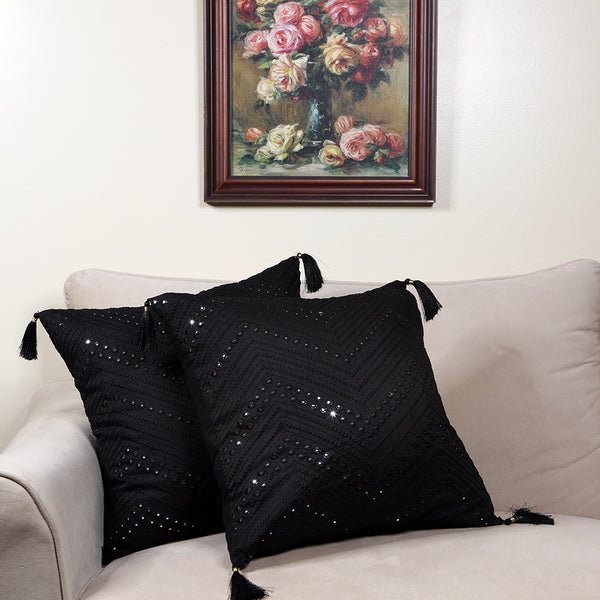 Handmade Decorative Throw Pillow Cushion & Cover Mirrorwork