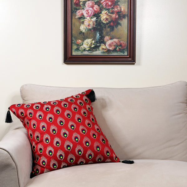 Handmade Decorative Throw Pillow Cushion & Cover Reds