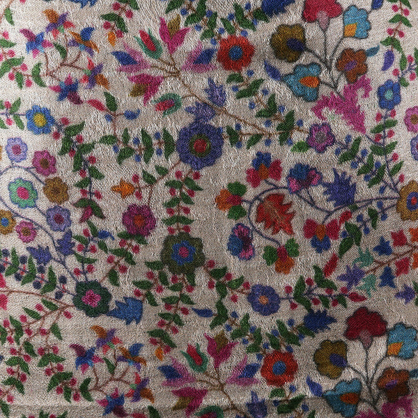 Handwoven Pashmina Shawl / Scarf / Stole  - Kalamkari Kairi Pallu