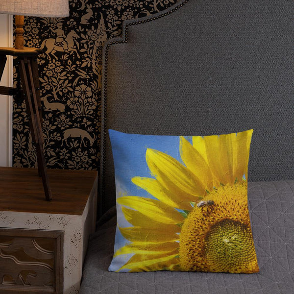 Curry Peepal Art  Print Throw Pillow Cushion Printed Square Living Room 