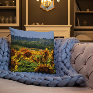 Curry Peepal Art Print Throw Pillow Cushion Square