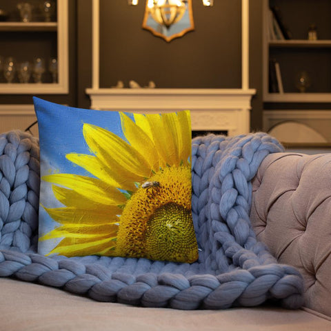 Curry Peepal Art  Print Throw Pillow Cushion Printed Square Living Room 