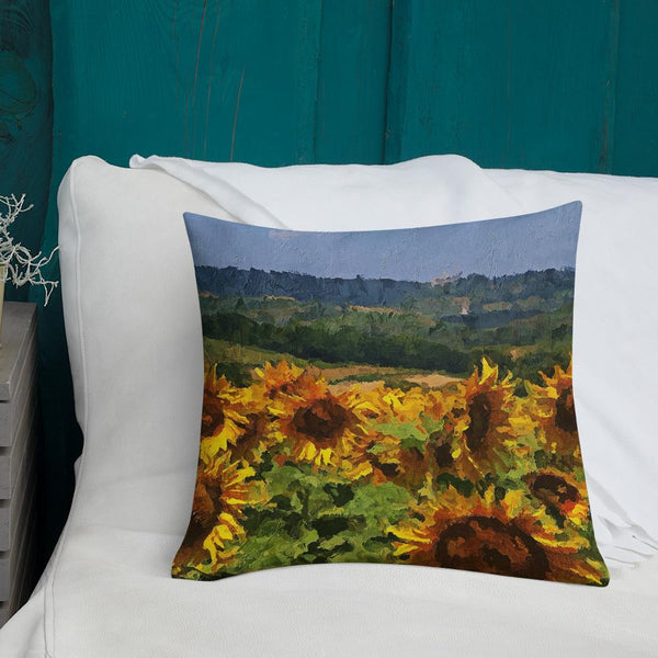 Curry Peepal Art Print Throw Pillow Cushion Square