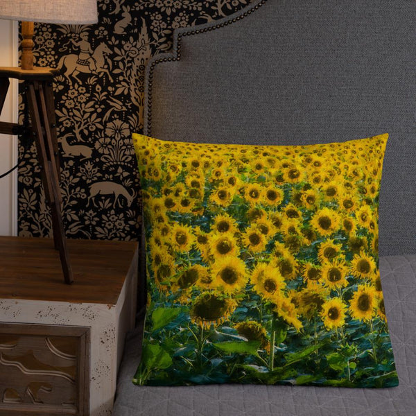 Curry Peepal Art Print Throw Pillow Cushion Square