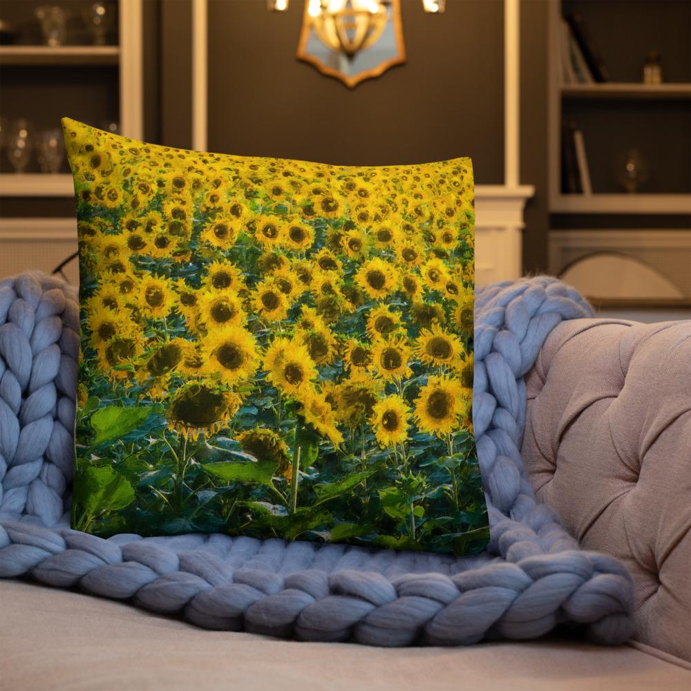 Curry Peepal Art Print Throw Pillow Cushion Square