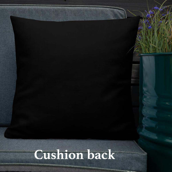 Vintage Art Print Decorative Throw Pillow / Cushion including insert, 18x18  & 22x22 inches Purple Marigold