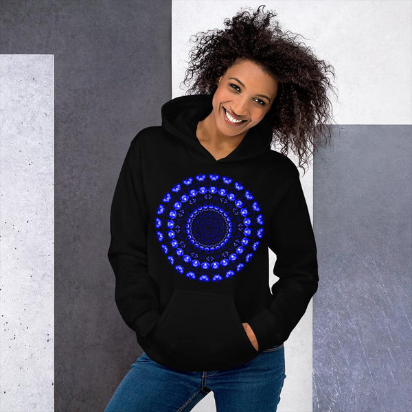 Hoodie Blue Mandala