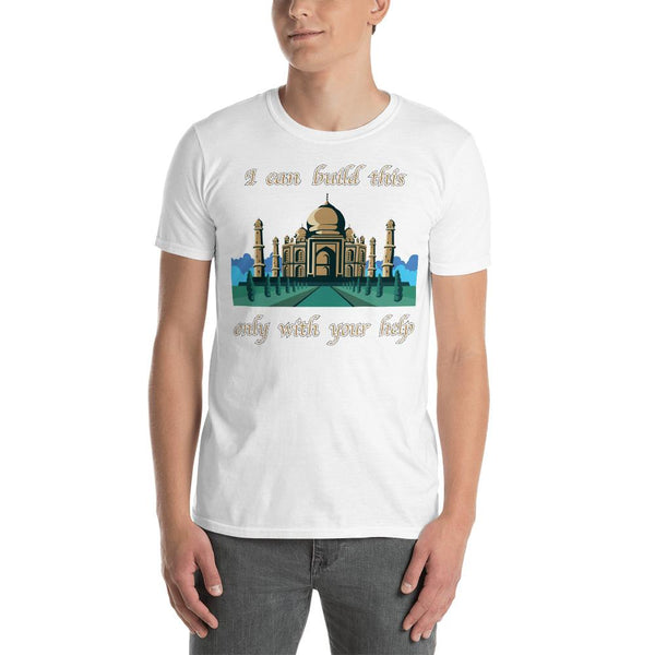 Cotton Unisex T-Shirt Taj Mahal 1