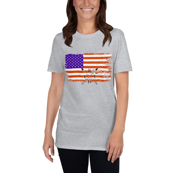 Cotton Unisex T-Shirt ABCD Flag