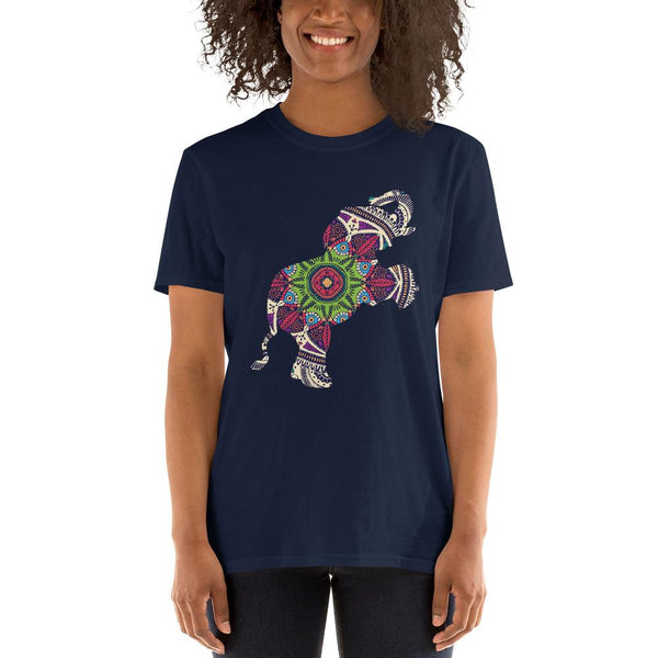 Cotton Unisex -Shirt Mandala Elephant