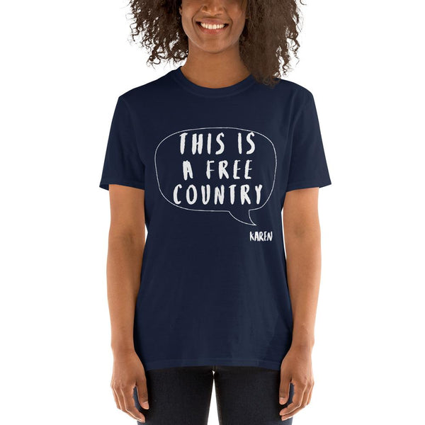 Cotton Unisex T-Shirt Karen Speak 5 Grey