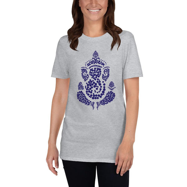 Cotton Unisex T-Shirt Ganesh Round Motif