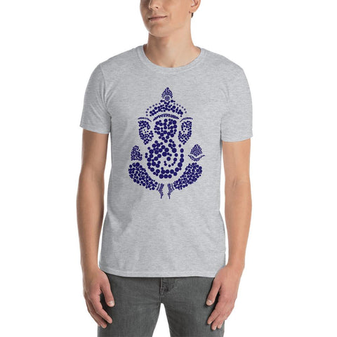 Cotton Unisex T-Shirt Ganesh Round Motif