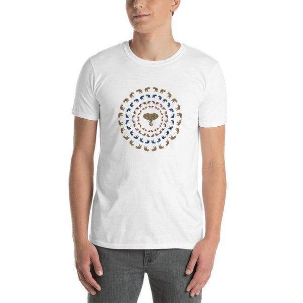 Cotton Unisex T-Shirt  Elephant Mandala