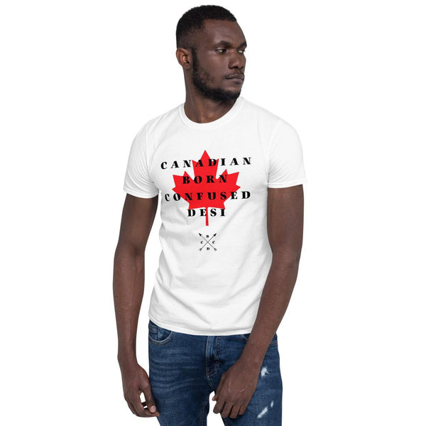 Cotton Unisex T-Shirt Canadian Born Desi Flag