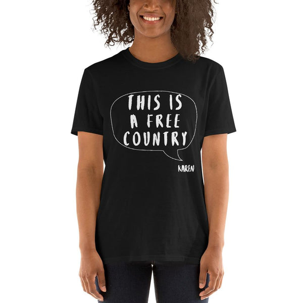 Cotton Unisex T-Shirt Karen Speak 5 Grey