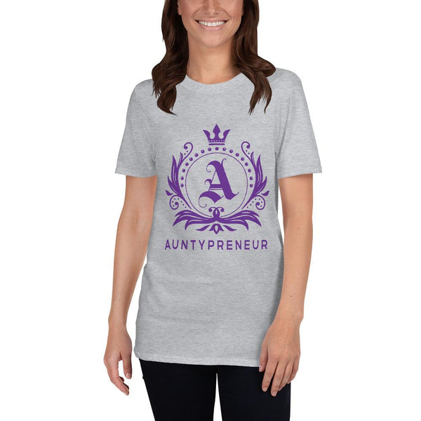 Cotton Unisex T-Shirt Purple Auntypreneur
