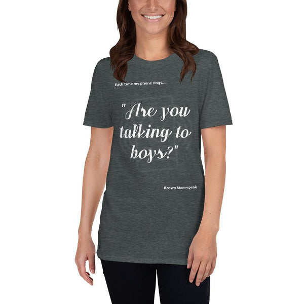Cotton Unisex T-Shirt Talking to boys