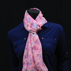 Pure French Chiffon Scarf - Pink