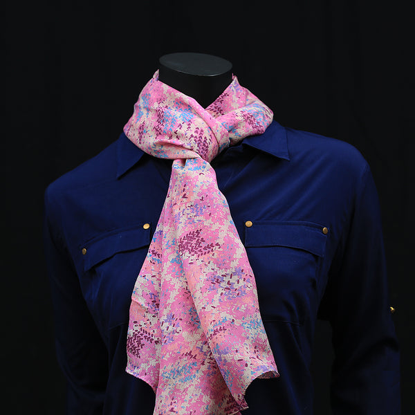 Pure French Chiffon Scarf - Pink