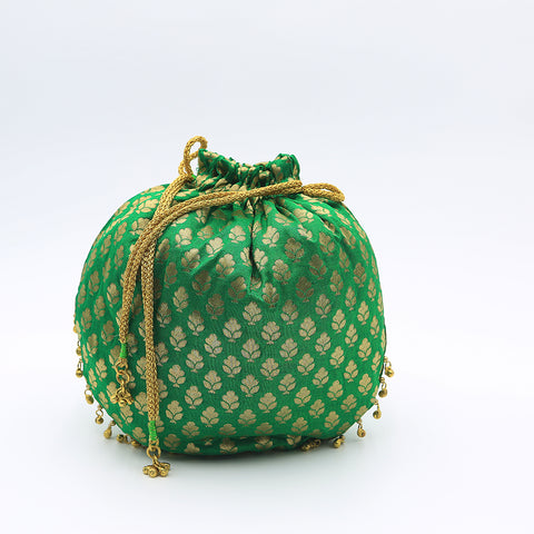 Multicolor Velvet Traditional Ethnic Potli Batua Bag
