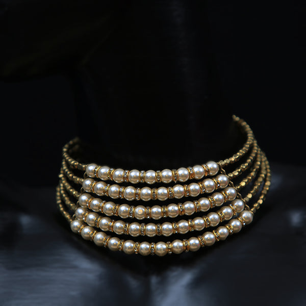 Handmade Traditional Jewellery - Pearl Chokar