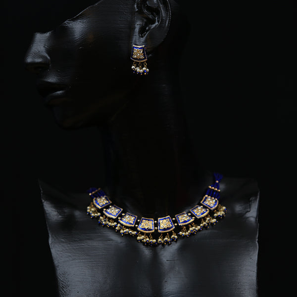 Traditional Lac Jewellery - Deep Blue
