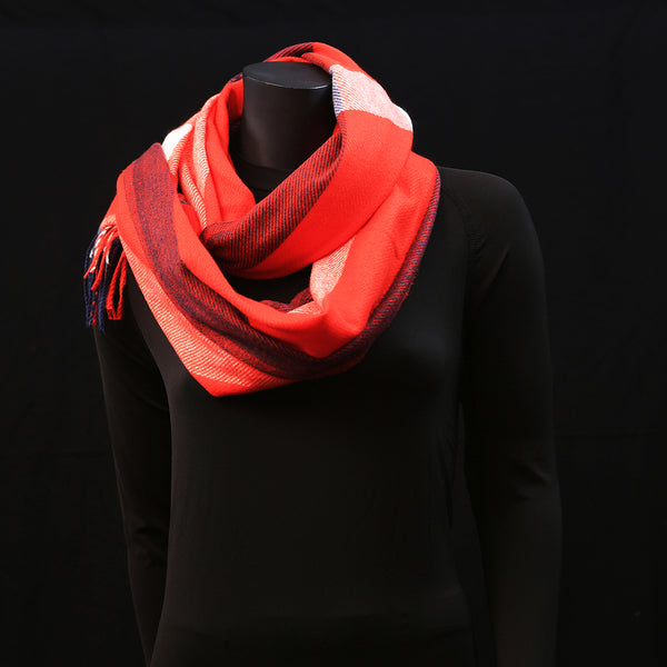 Wool Scarf - Red Square