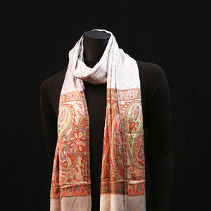 Cashmere Silk Scarf - Pearl Grey