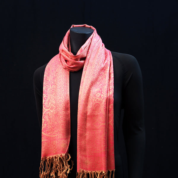 Cashmere Silk Scarf - Pink