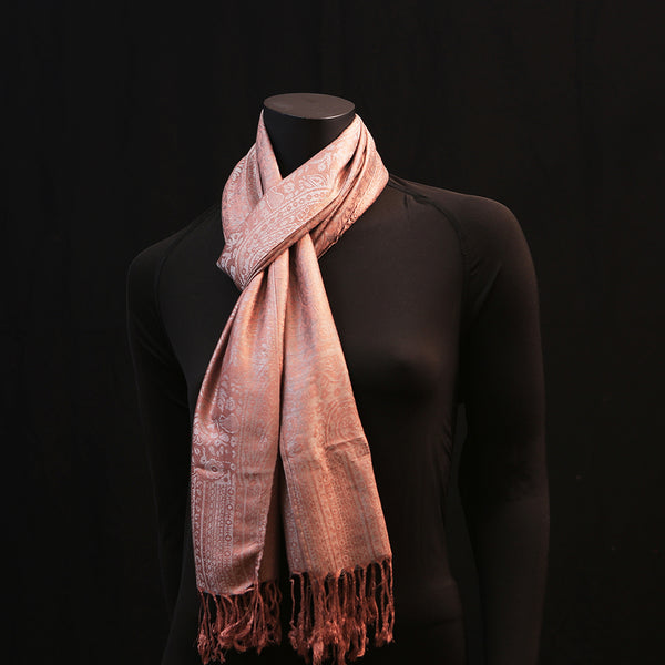 Cashmere Silk Scarf - A hint of Pink