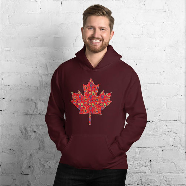 Unisex Hoodie Paisley Maple 2