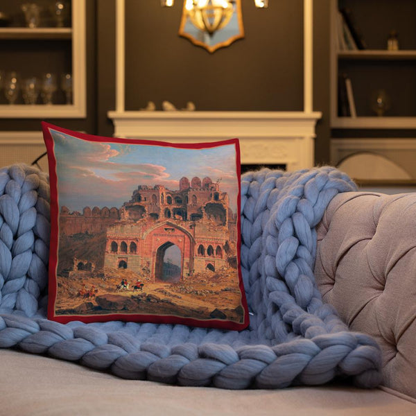 Vintage Art Print Decorative Throw Pillow / Cushion including insert, 18x18  & 22x22 inches Purna Qila