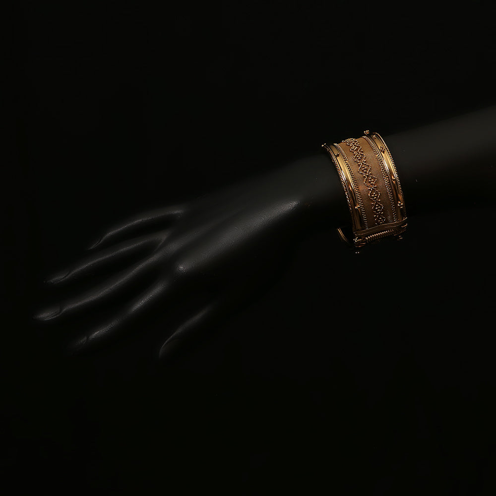 Brass Bangle / Bangle / 'Kada' - Lace Look